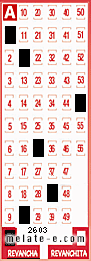 Volante ganador del sorteo 2603 de Revancha