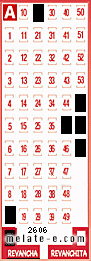 Volante ganador del sorteo 2606 de Revancha