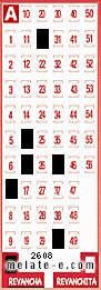 Volante ganador del sorteo 2608 de Revancha