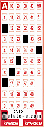 Volante ganador del sorteo 2612 de Revancha