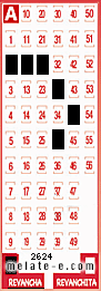 Volante ganador del sorteo 2624 de Revancha