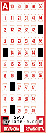 Volante ganador del sorteo 2633 de Revancha