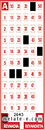 Volante ganador del sorteo 2643 de Revancha