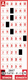 Volante ganador del sorteo de Revancha con fecha del miércoles  26 de junio de 2013