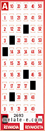 Volante ganador del sorteo de Revancha con fecha del miércoles  25 de septiembre de 2013