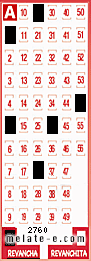 Volante ganador del sorteo 2760 de Revancha