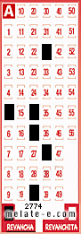 Volante ganador del sorteo de Revancha con fecha del domingo   6 de julio de 2014
