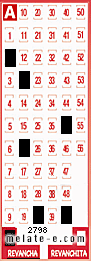 Volante ganador del sorteo de Revancha con fecha del domingo  28 de septiembre de 2014
