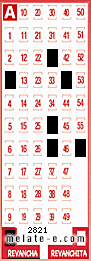 Volante ganador del sorteo 2821 de Revancha