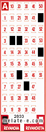 Volante ganador del sorteo 2833 de Revancha