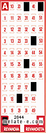 Volante ganador del sorteo 2844 de Revancha