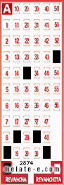 Volante ganador del sorteo 2874 de Revancha