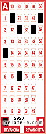 Volante ganador del sorteo de Revancha con fecha del domingo  27 de diciembre de 2015