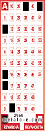 Volante ganador del sorteo 2968 de Revancha