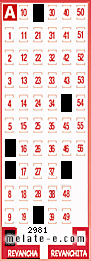 Volante ganador del sorteo 2981 de Revancha