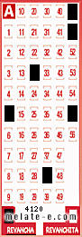 Volante ganador del sorteo 4120 de Revancha