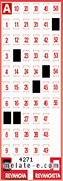 Volante ganador del sorteo de Revancha con fecha del domingo  27 de septiembre de 2026