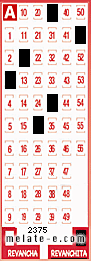Volante ganador del sorteo 2375 de Revanchita
