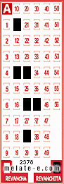 Volante ganador del sorteo 2378 de Revanchita