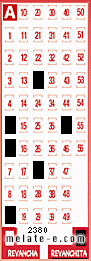 Volante ganador del sorteo 2380 de Revanchita
