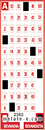 Volante ganador del sorteo 2382 de Revanchita