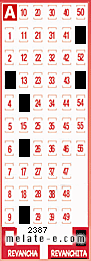 Volante ganador del sorteo 2387 de Revanchita
