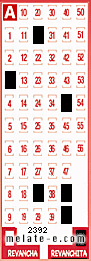 Volante ganador del sorteo 2392 de Revanchita