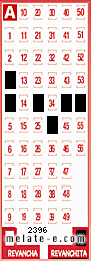 Volante ganador del sorteo 2396 de Revanchita