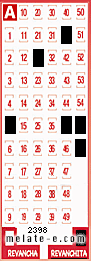 Volante ganador del sorteo 2398 de Revanchita