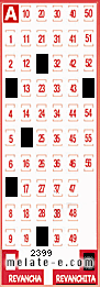 Volante ganador del sorteo 2399 de Revanchita