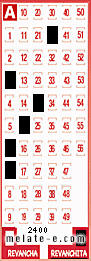 Volante ganador del sorteo 2400 de Revanchita