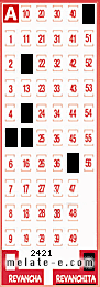 Volante ganador del sorteo 2421 de Revanchita