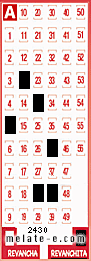 Volante ganador del sorteo 2430 de Revanchita