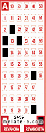 Volante ganador del sorteo 2436 de Revanchita