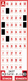 Volante ganador del sorteo 2437 de Revanchita