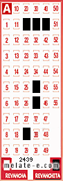 Volante ganador del sorteo 2439 de Revanchita