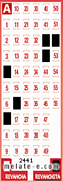 Volante ganador del sorteo 2441 de Revanchita