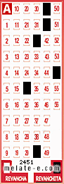 Volante ganador del sorteo 2451 de Revanchita