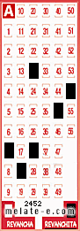 Volante ganador del sorteo 2452 de Revanchita