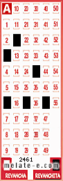 Volante ganador del sorteo 2461 de Revanchita