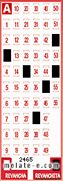 Volante ganador del sorteo 2465 de Revanchita