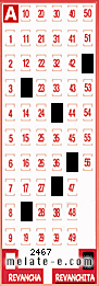 Volante ganador del sorteo 2467 de Revanchita