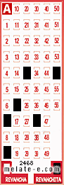 Volante ganador del sorteo 2468 de Revanchita