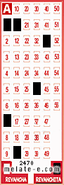 Volante ganador del sorteo 2470 de Revanchita