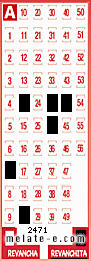 Volante ganador del sorteo 2471 de Revanchita