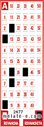 Volante ganador del sorteo 2477 de Revanchita