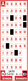 Volante ganador del sorteo 2478 de Revanchita