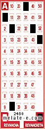 Volante ganador del sorteo 2480 de Revanchita
