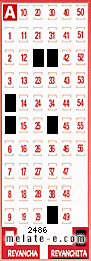 Volante ganador del sorteo 2486 de Revanchita