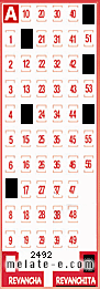 Volante ganador del sorteo 2492 de Revanchita